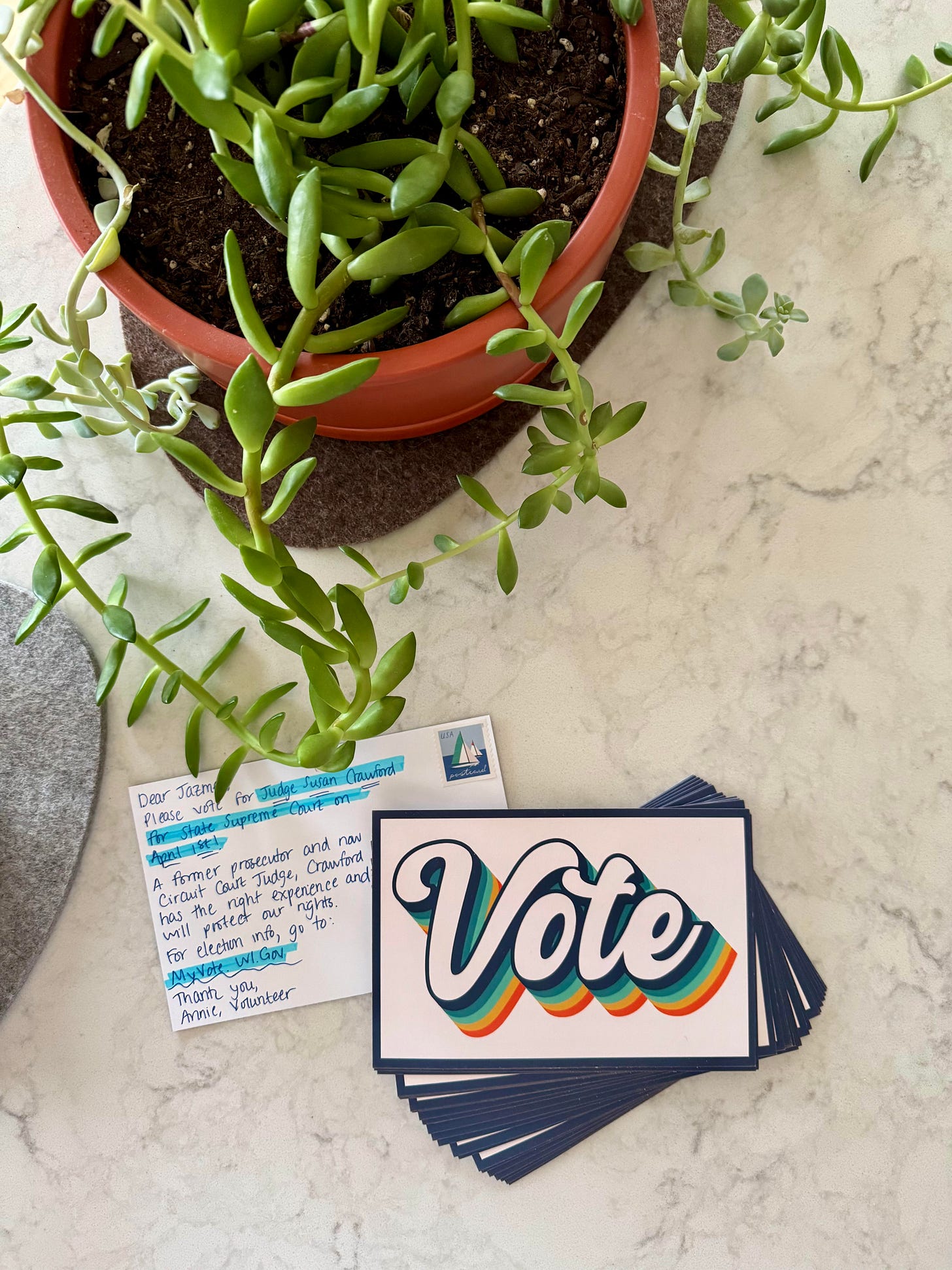 Postcards to Wisconsin voters