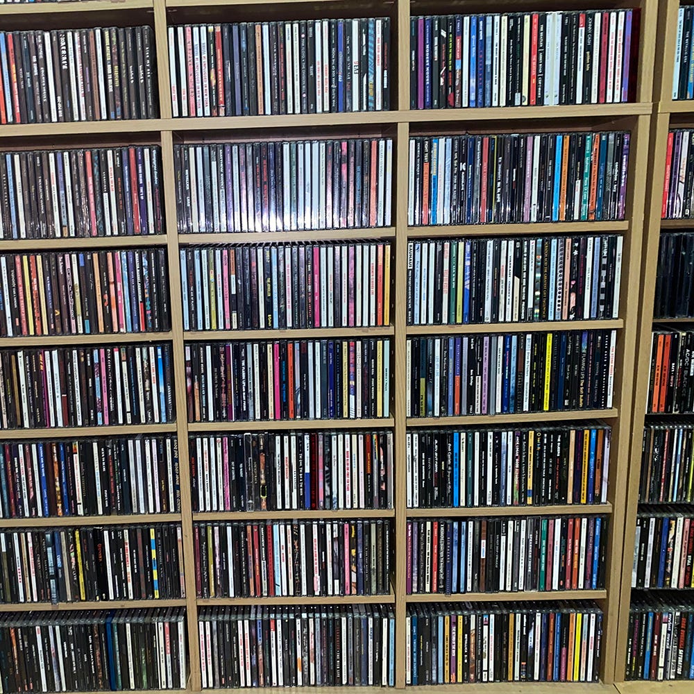 a whole bunch of CDs