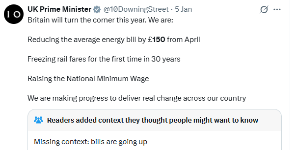 FIgure 1 - Starmer Promise to Reduce Electricity Bills by £150 from April 2026 FIgure 1 - Starmer Promise to Reduce Electricity Bills by £150 from April 2026