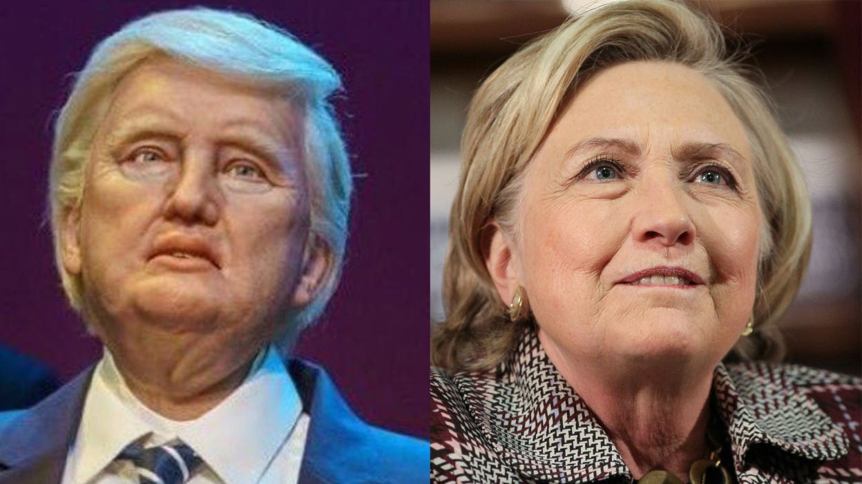 People think Disney's Donald Trump robot looks like Hillary Clinton and you can't unsee it | Mashable People think Disney's Donald Trump robot looks like Hillary Clinton and you can't unsee it | Mashable