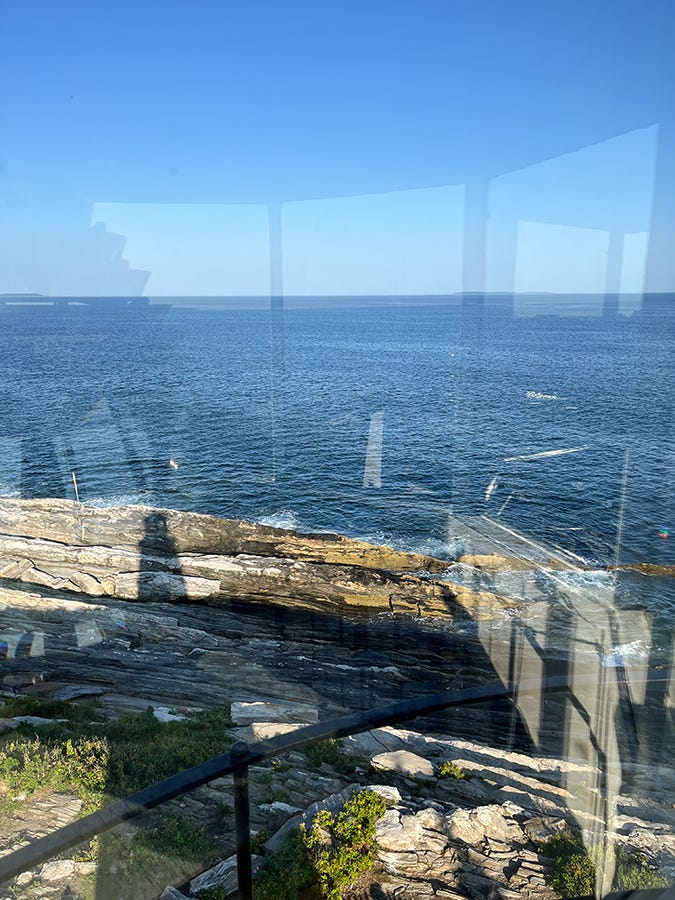 The lantern of a lighthouse is always a place of wonderment.