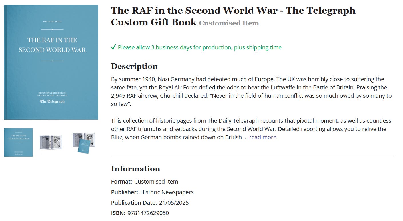 The Telegraph custom boom about the RAF in WWII The Telegraph custom boom about the RAF in WWII