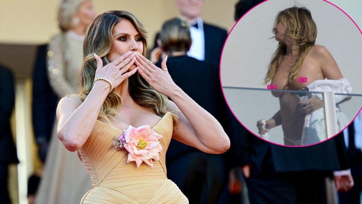 heidi klum naked cannes balcony ok pp heidi klum naked cannes balcony ok pp