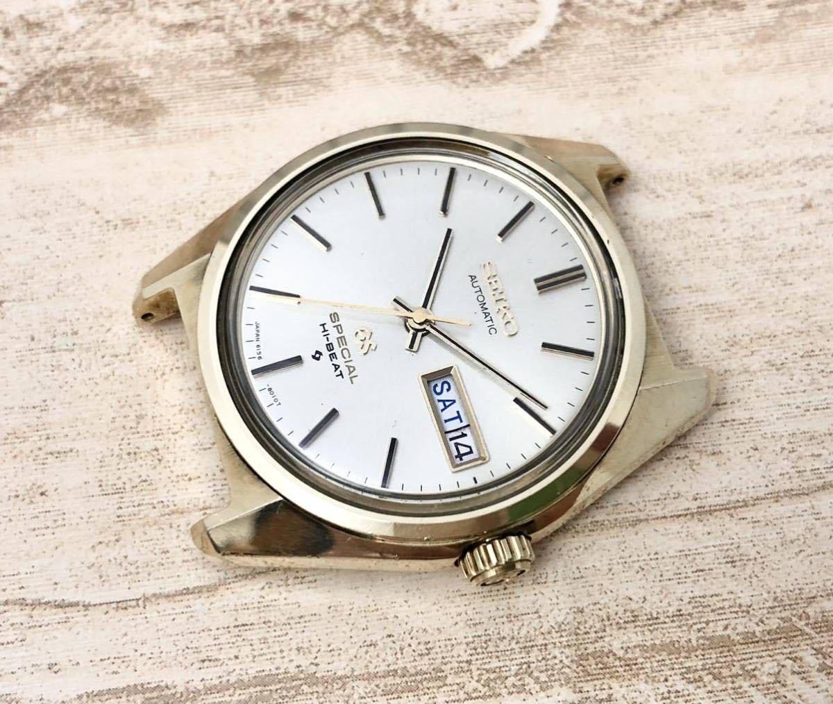 61GS グランドセイコー Grand Seiko Special 6156-8020 Cap Gold 自動巻き キャリバー6156 25 jewels hi-beatモデル 1971年 昭和46年製造