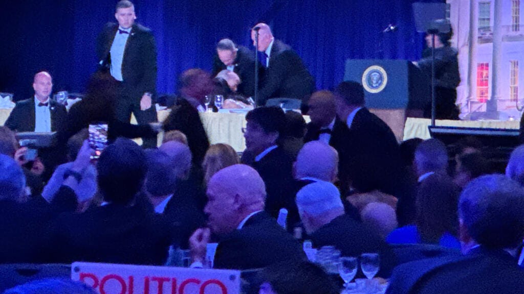 Trump rushed off stage after shots fired at White House Correspondents’  Dinner