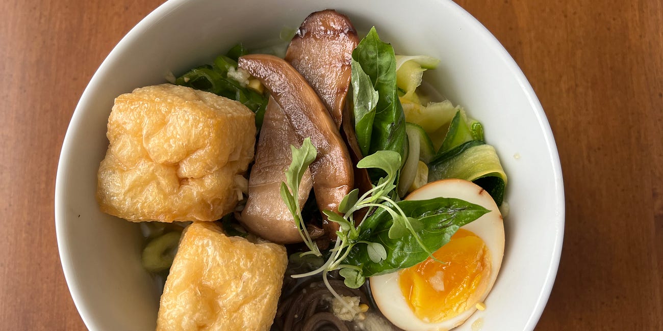 Corn Cob Dashi Soba With Summer Vegetables