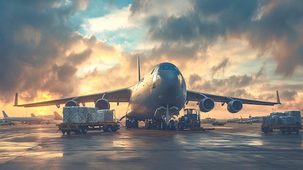 Military cargo plane being loaded | Premium AI-generated image