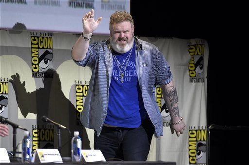Kristian Nairn game of thrones panel comic con 2016 Kristian Nairn game of thrones panel comic con 2016