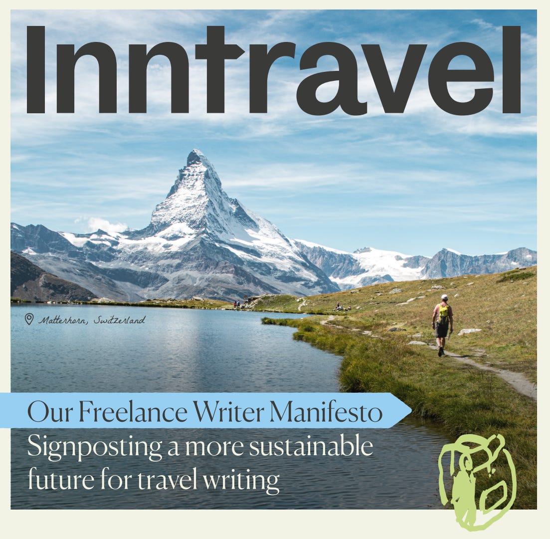 travelwriting.substack.com - Lottie Gross - Breaking news: Inntravel launches freelance writer manifesto