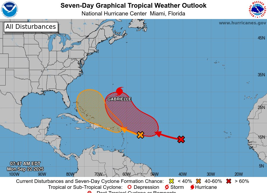 Hurricane Gabrielle Poses No Threat; Manatee County Continues to Monitor Developing Systems