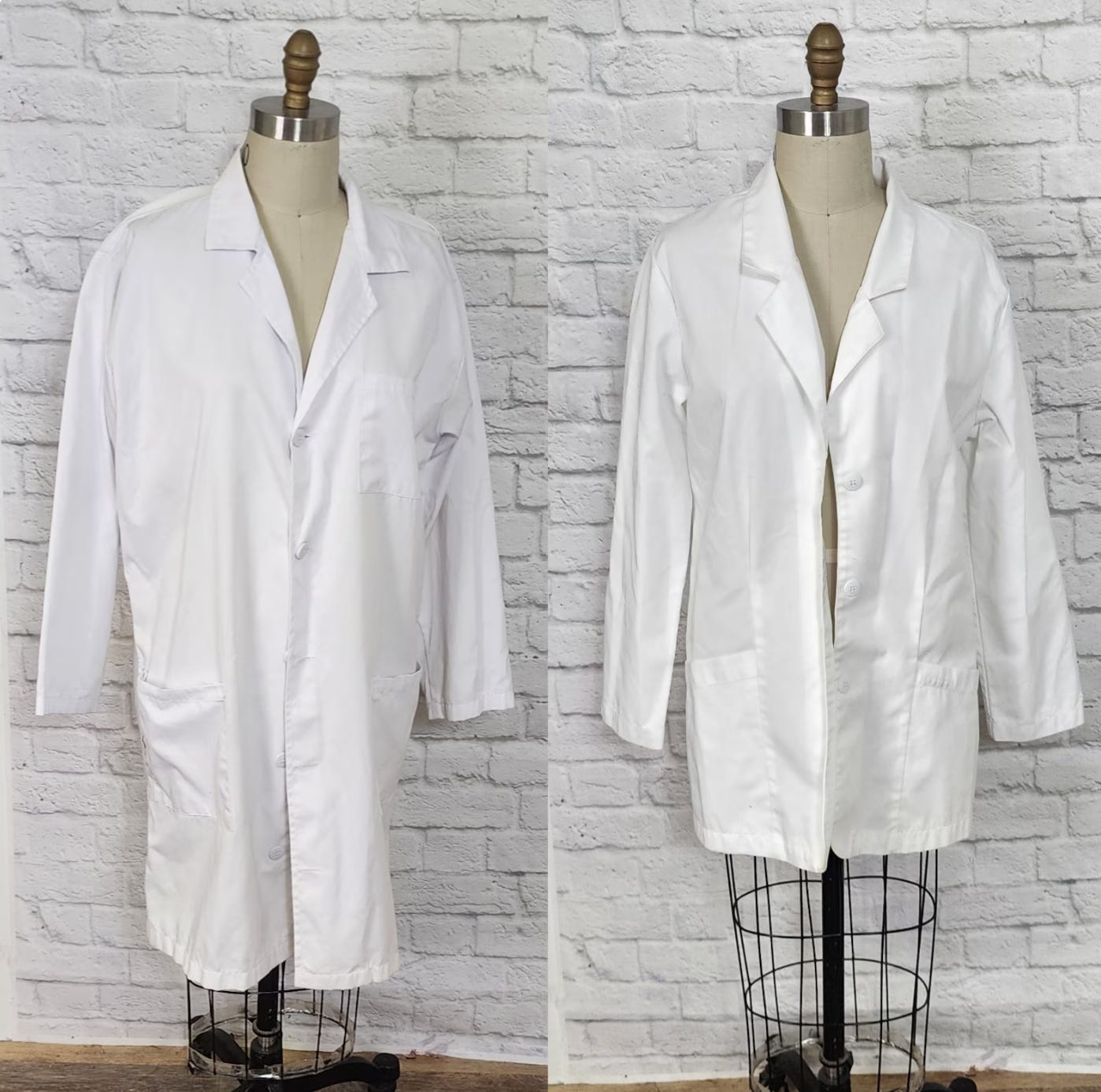 “Photographic and archival imagery of individuals wearing white lab coats as used in the design studio of Maison Martin Margiela. These garments functioned as a symbolic uniform to neutralize hierarchy, promote anonymity, and emphasize collective authorship over individual style. The white coats reflect the psychological and symbolic aspects of enclothed cognition — clothing as a trigger for behavior, identity, and group dynamics.”