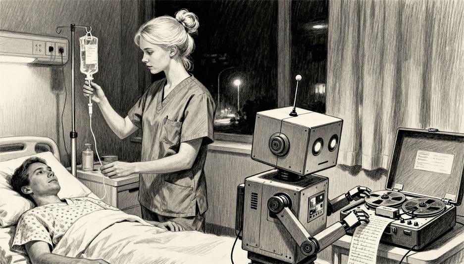 A person standing next to a robot

AI-generated content may be incorrect.