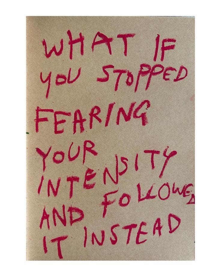 This may contain: a piece of paper with writing on it that says, what if you stopped tearing your identity and following it instead