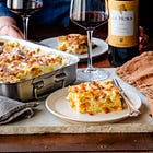Lasagne con zucca, taleggio e guanciale