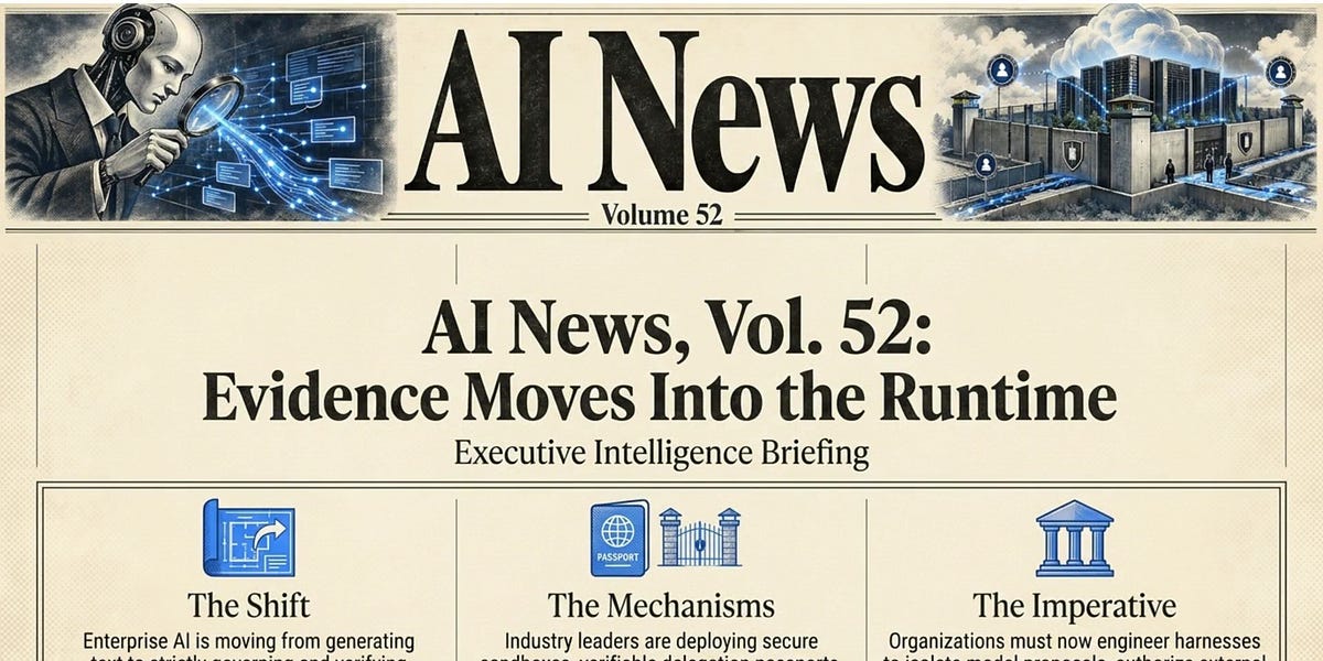 Video AI News, Volume 52: Evidence Moves Into the Runtime