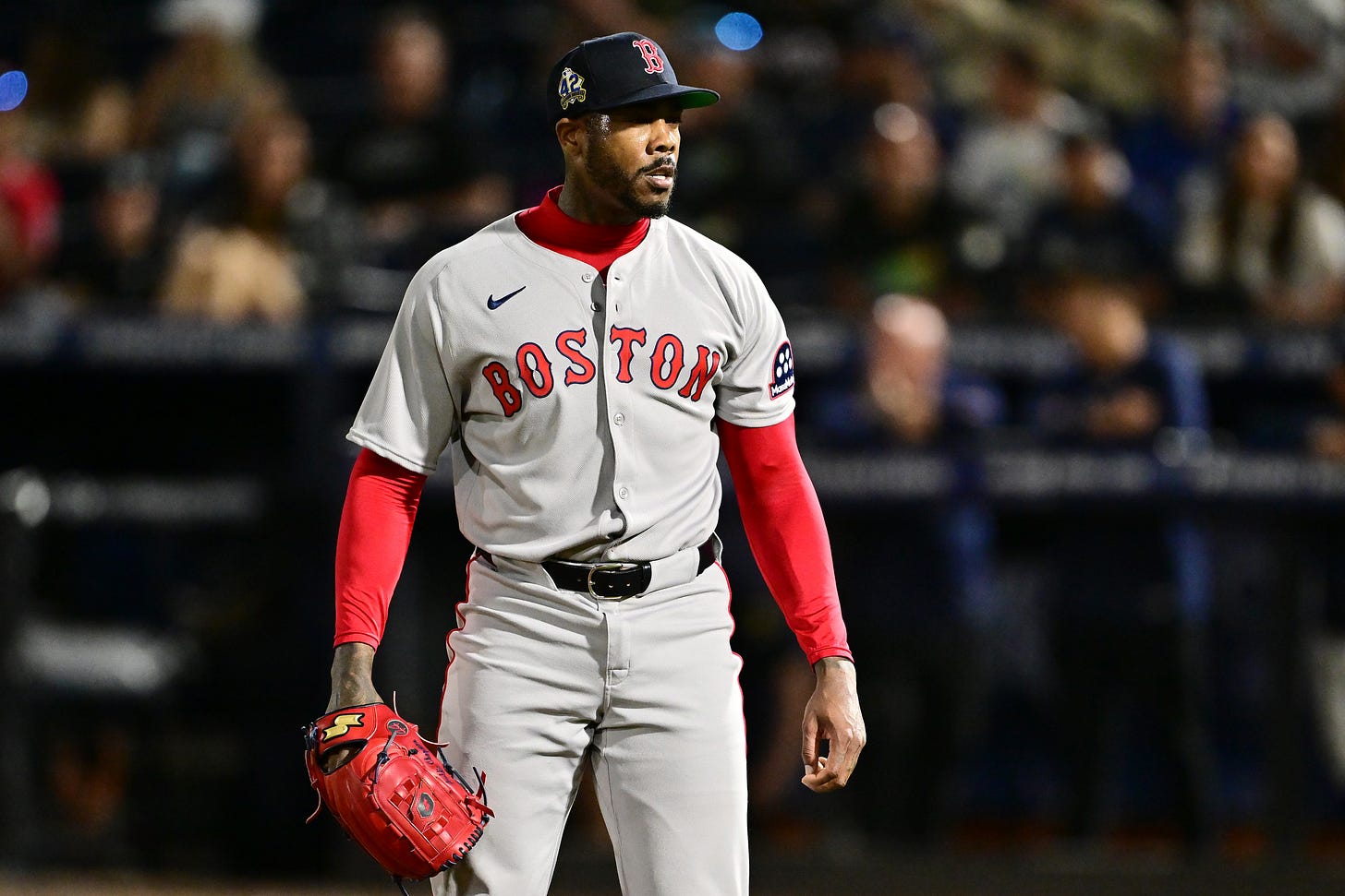 Red Sox' Aroldis Chapman on Vlad stare down after 100.9 mph K: 'Having fun'  - masslive.com