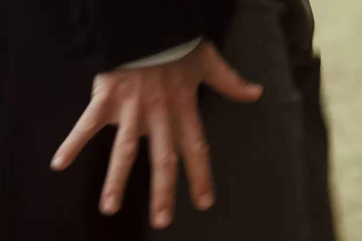 Matthew Macfadyen's hand in Pride & Prejudice