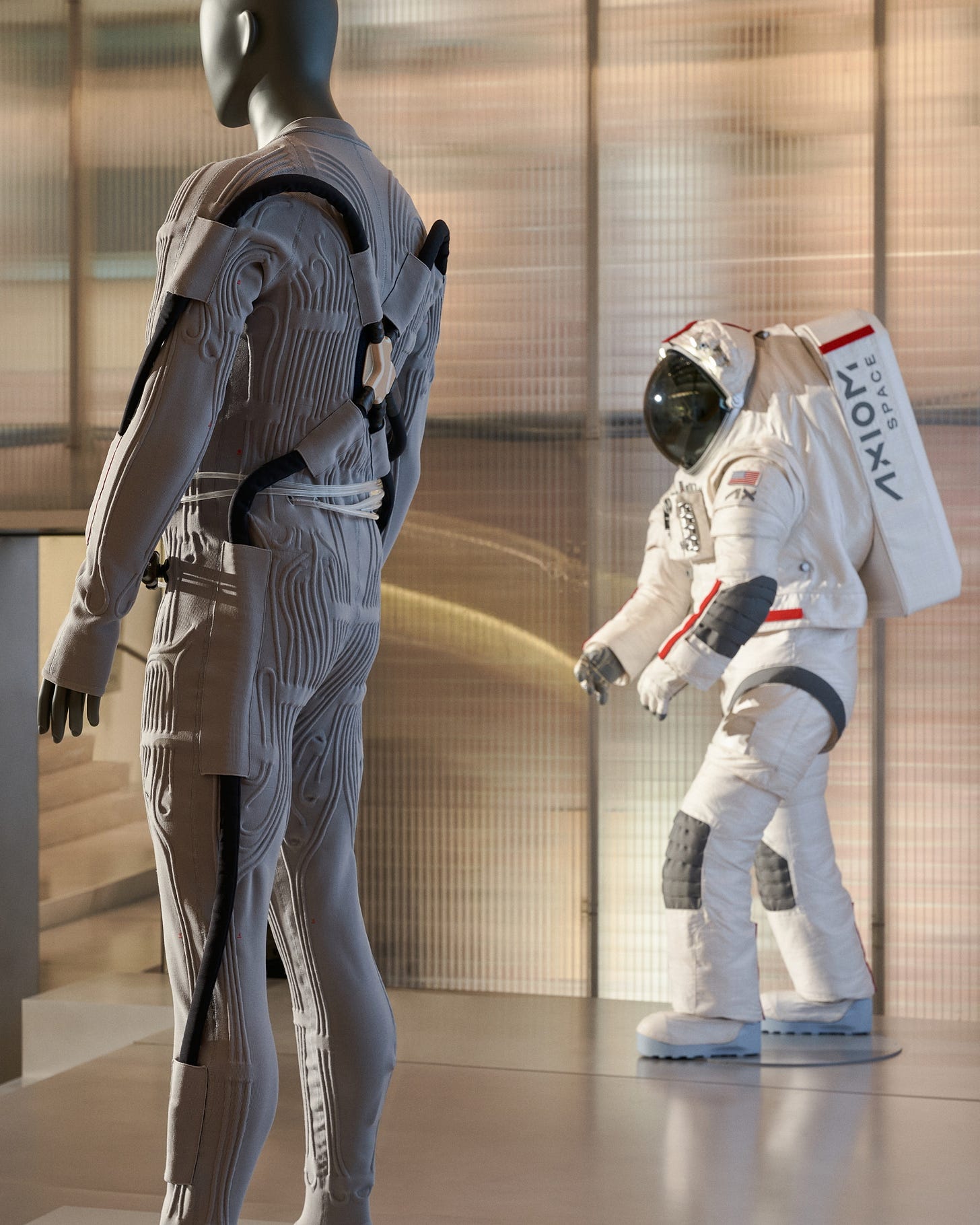 The astronaut wears Prada