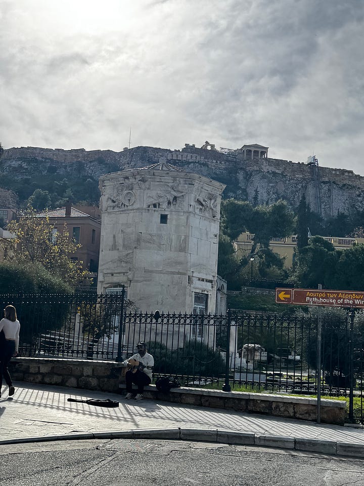 Tower of the Winds, left pic | Fethiye Mosque, right pic