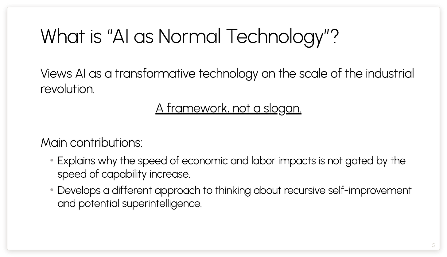 What is “AI as Normal Technology”? What is “AI as Normal Technology”?