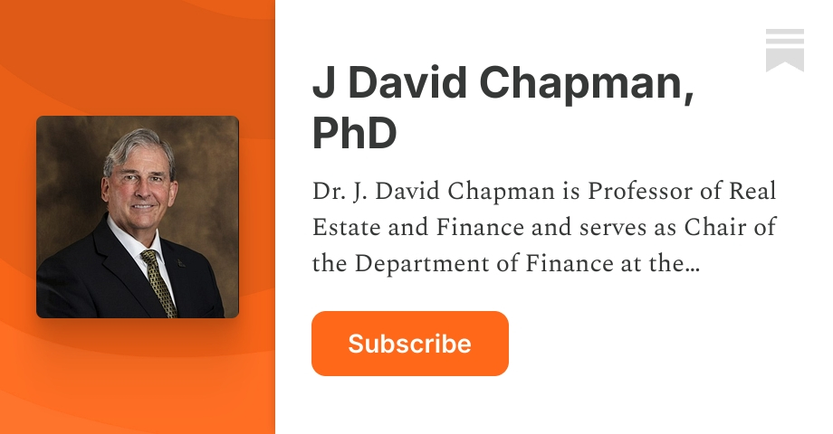 J David Chapman, PhD | Substack