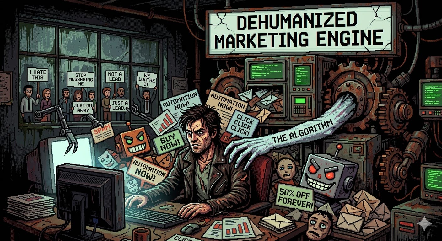 The Hidden Horror of Dehumanized Marketing & Why Your Prospects Loathe It