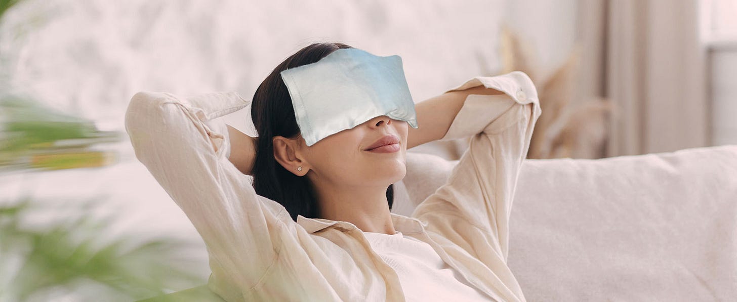 Aromatherapy Eye Pillow Hihealer Weighted Lavender Eye Pillow - Meditation  & Sleep Aid With Removable Cover Lavender Aromatherapy Weighted Eye Mask  For Sleep Meditation