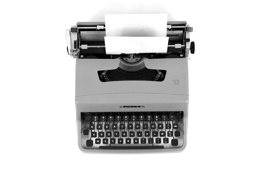 teal and black typewriter machine teal and black typewriter machine