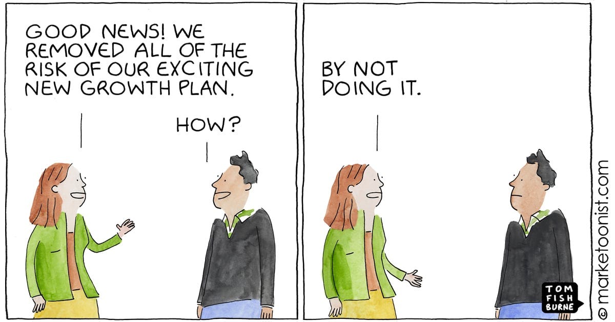 Safe is Risky cartoon