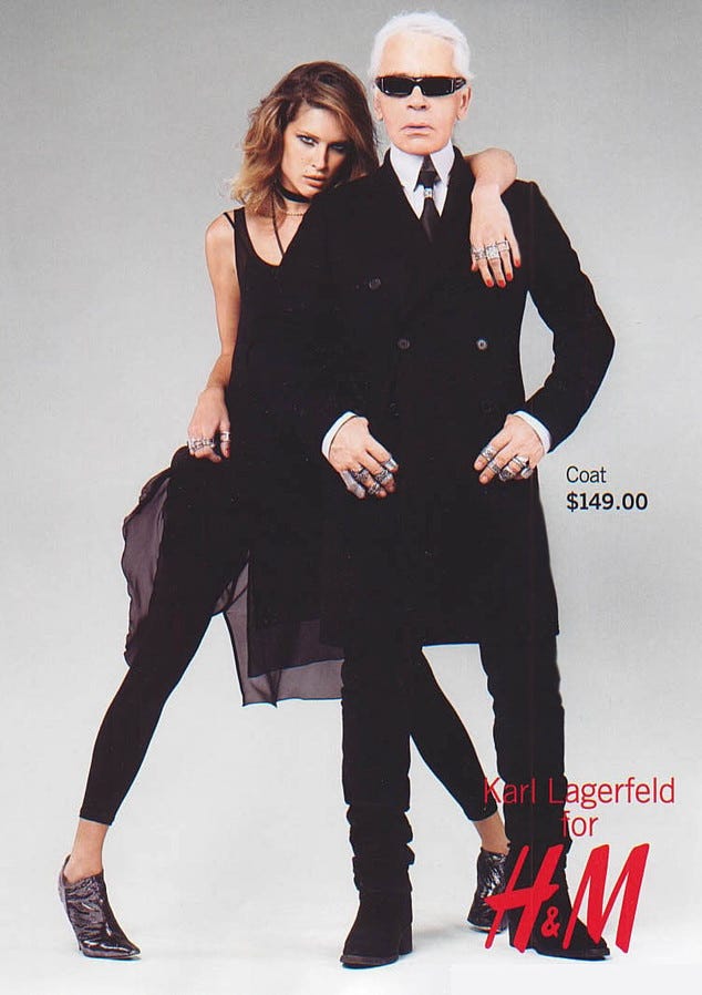 2004: Karl Lagerfeld x H&M from Best Designer Collaborations of All ... 2004: Karl Lagerfeld x H&M from Best Designer Collaborations of All ...
