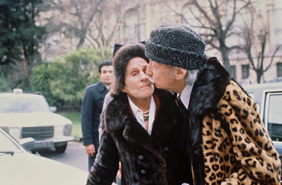 Salvador Dali and his wife Gala in Paris. Salvador Dali and his wife Gala in Paris.