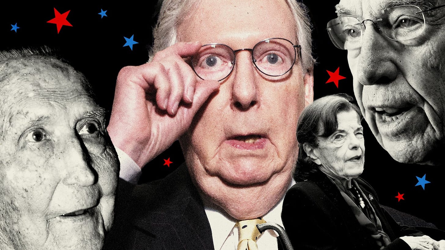 Dianne Feinstein, Chuck Grassley, Mitch McConnell, Strom Thurmond Dianne Feinstein, Chuck Grassley, Mitch McConnell, Strom Thurmond