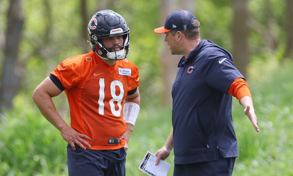 First impressions of Bears OTAs: Rough day for Caleb Williams, offense
