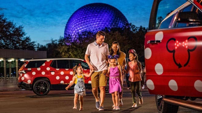 Walt Disney World's Minnie Vans are spotted, dotted and ready to roll Walt Disney World's Minnie Vans are spotted, dotted and ready to roll
