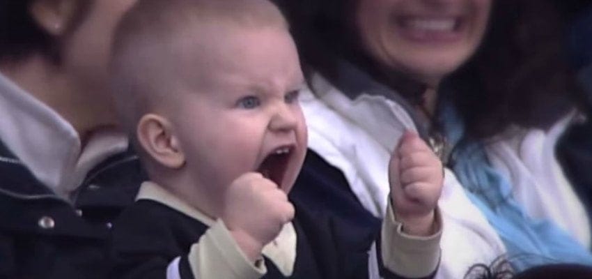 Baby's Passion for Hockey Goes Viral
