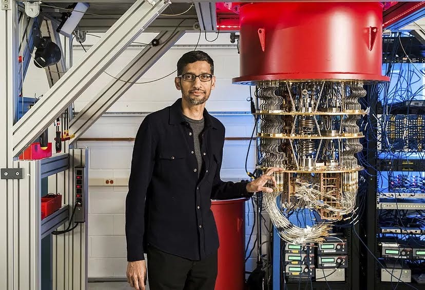 Sundar Pichai, CEO de Alphabet, matriz de Google.