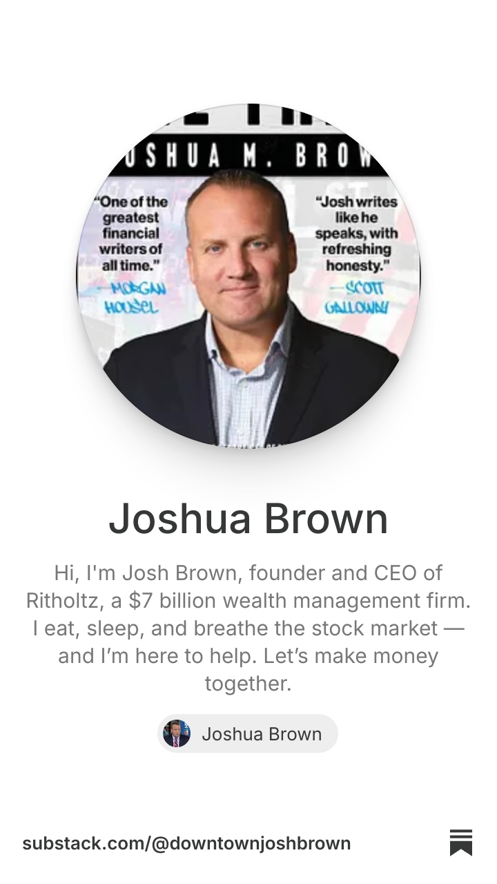 Joshua Brown | Substack