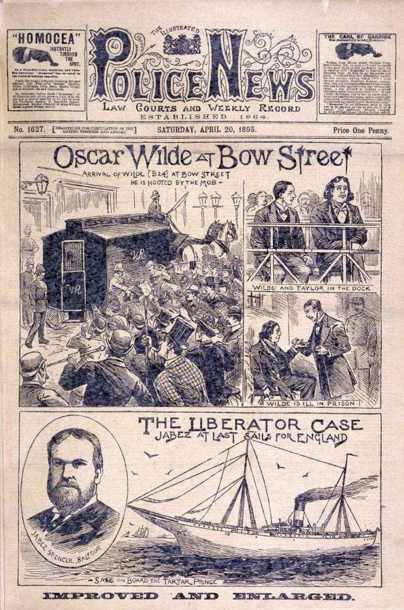 Image of Police News from 1895. Image of Police News from 1895.