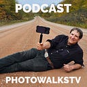 Logo for PhotowalksTV Podcast with Jefferson Graham
