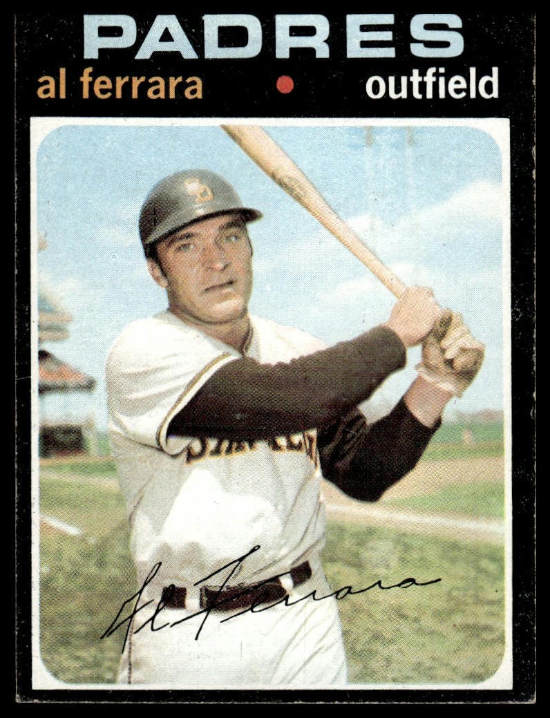 1971 Topps #214 Al Ferrara