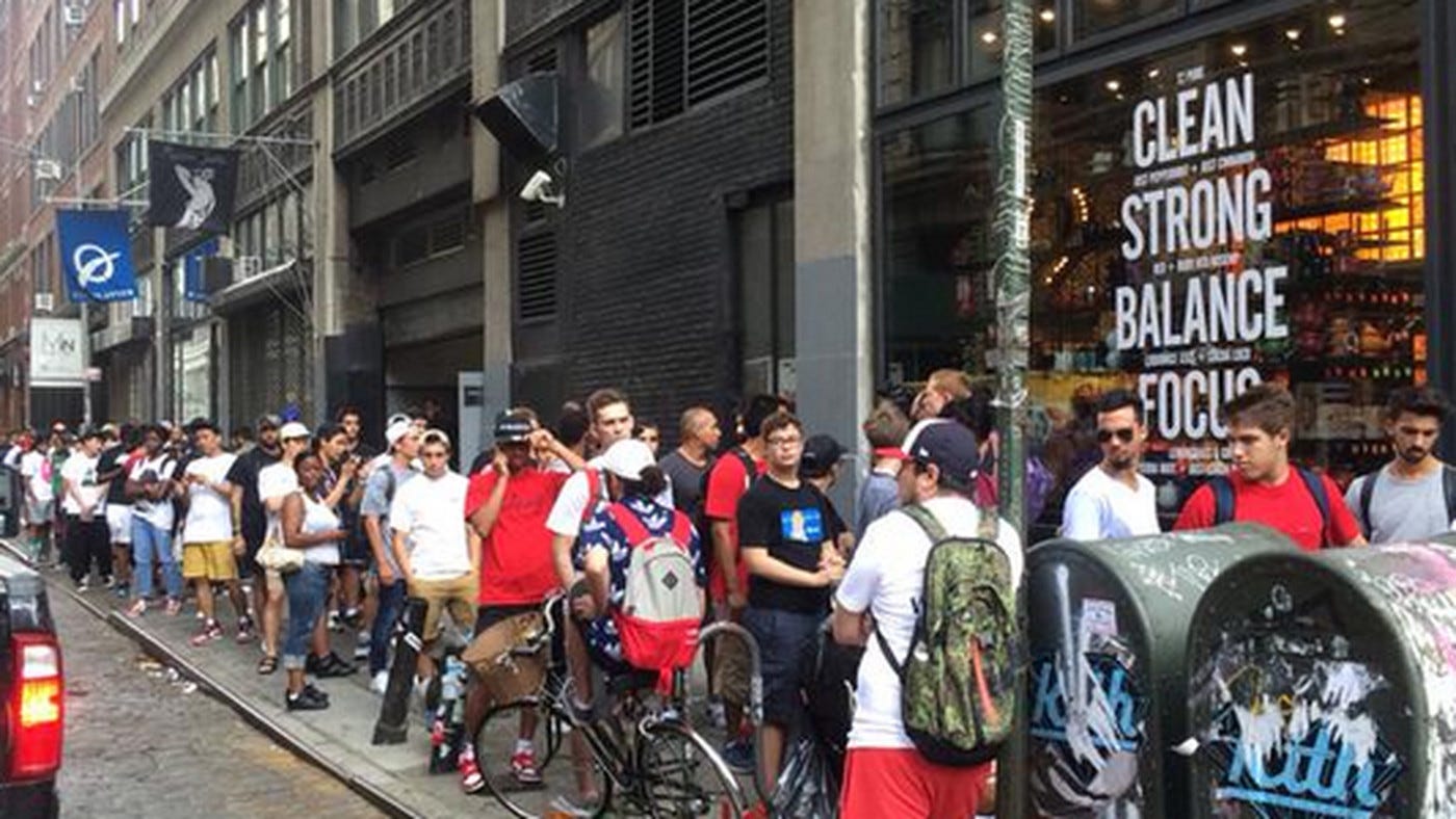 Today In Absolutely Massive Supreme Lines - Racked NY