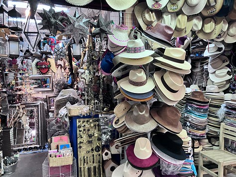 Markets with food, clothes, arts, and crafts from San Miguel de Allende Mexico