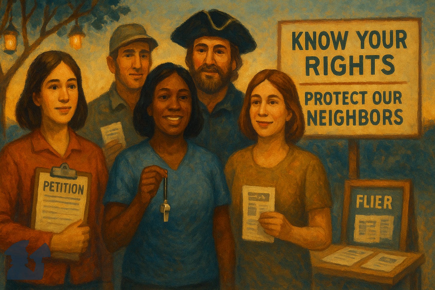 Illustration of Southwest Metropolitan residents preparing for ICE raids