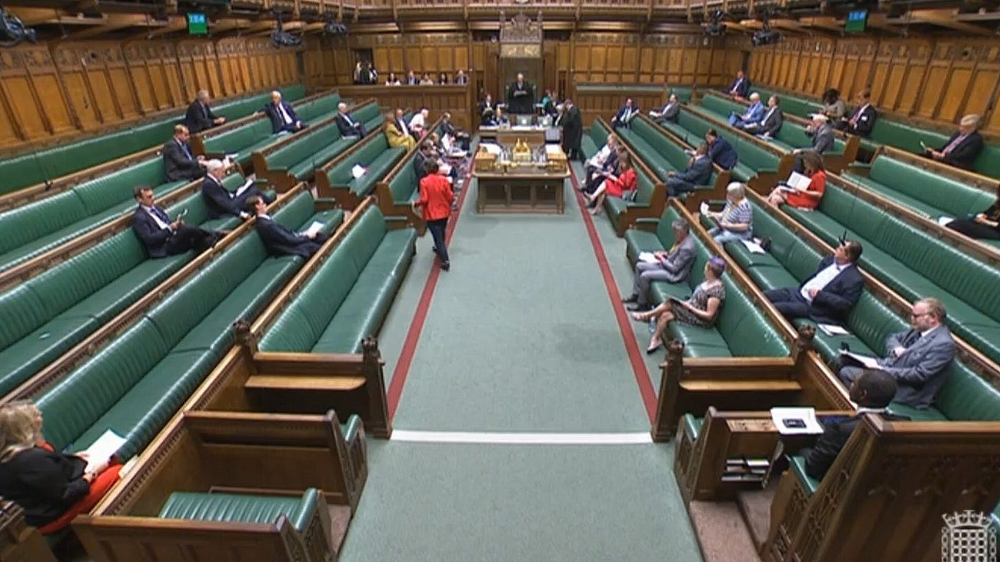 Another leak in the House of Commons - this time actual water poured in |  Politics News | Sky News