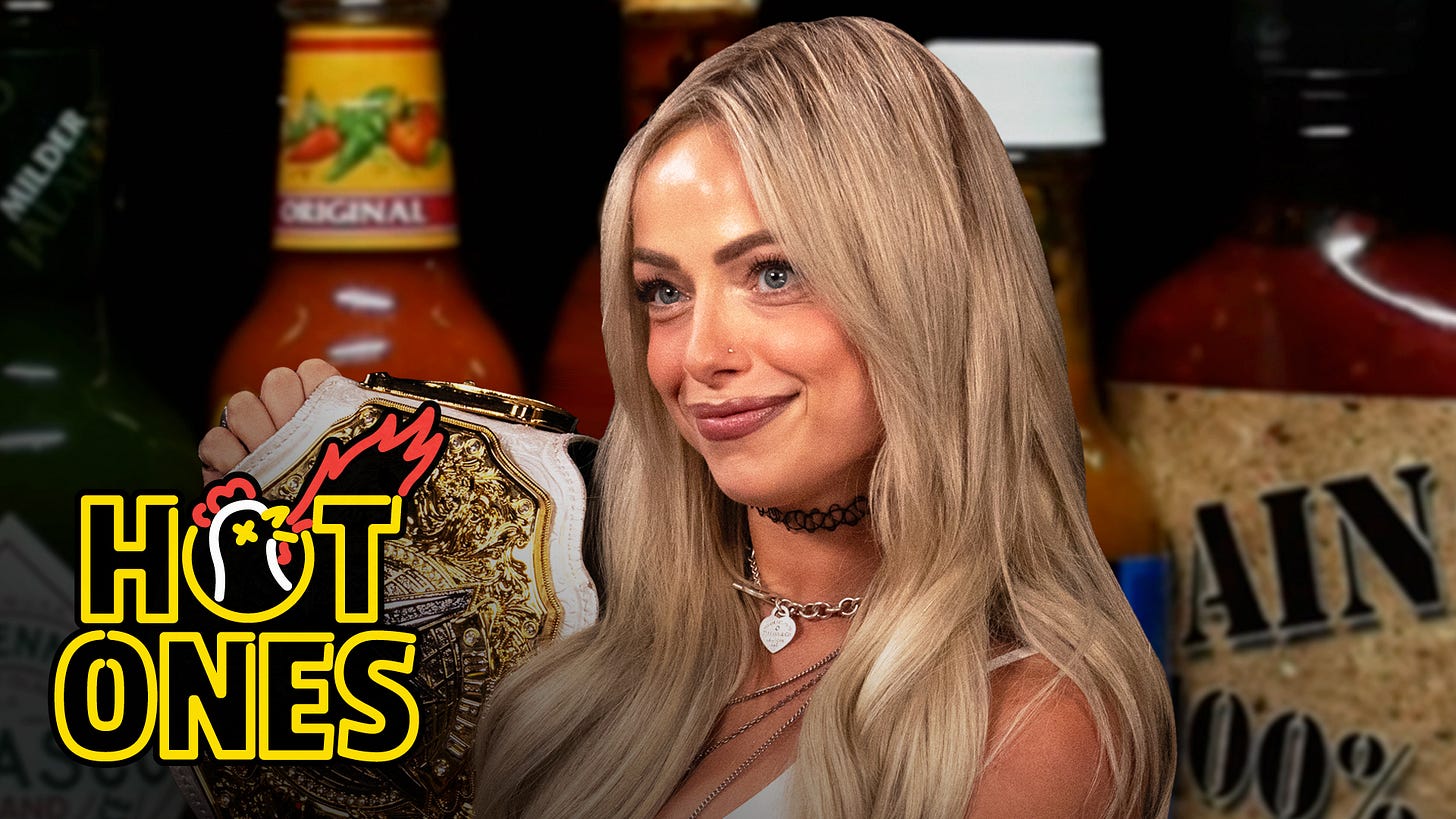 Liv Morgan on Hot Ones Liv Morgan on Hot Ones