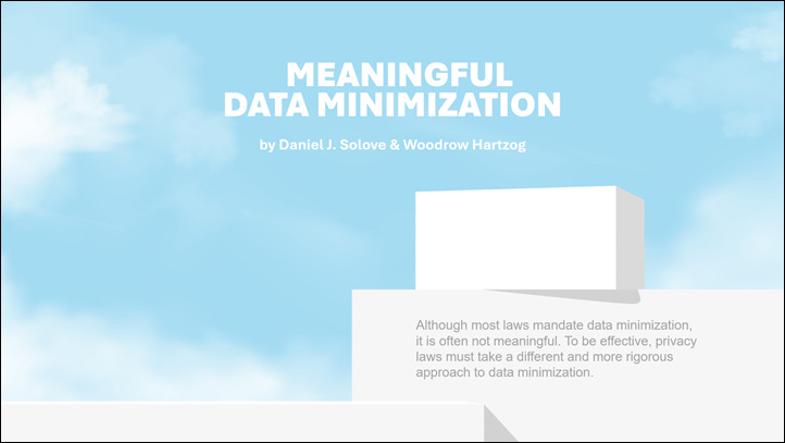 What’s the Best Poster Image for Data Minimization?