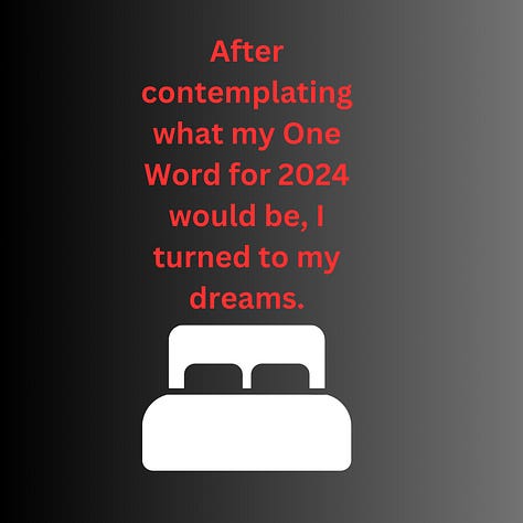 How I chose my word through a dream message on a white sock