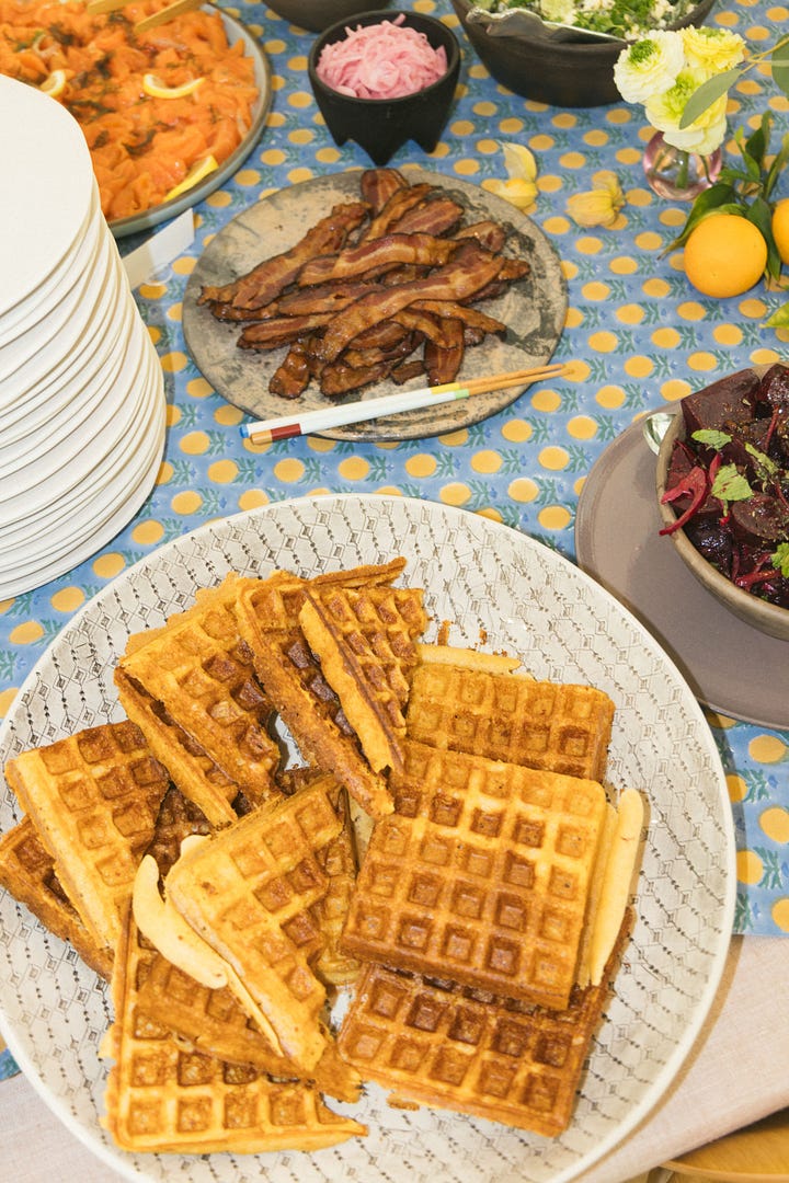dorie greenspan waffle recipe sourdough brunch