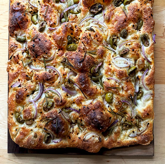 Ballymaloe Rosemary, Onion & Olive Focaccia