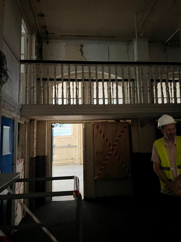 Images of the inside of the school taken on a recent walkabout by Seb Frichot.